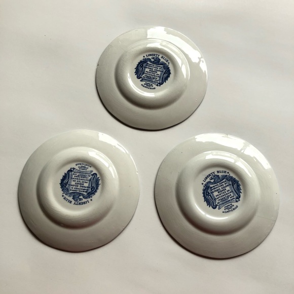 3 Mini Dishes Liberty Blue - Picture 5 of 9